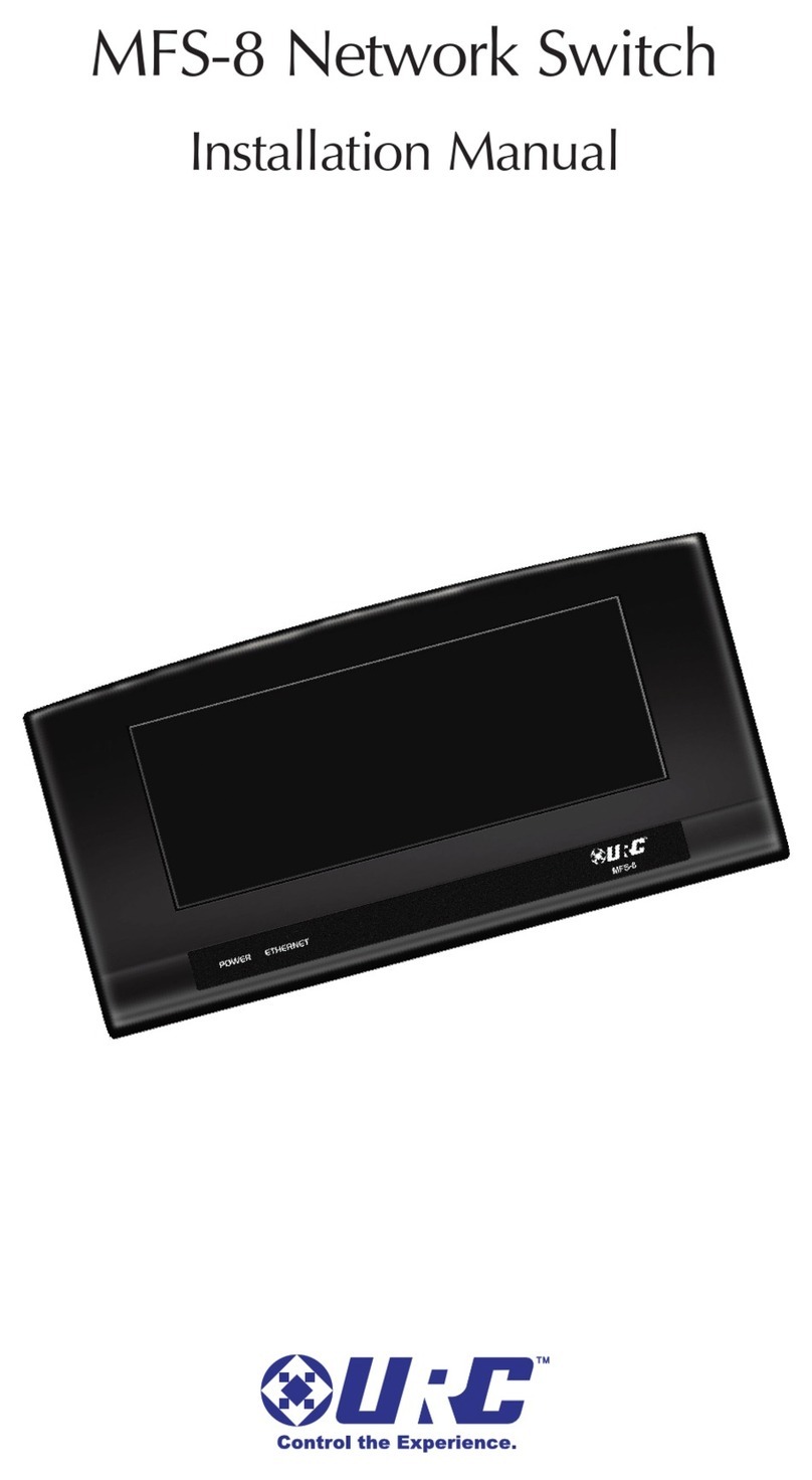 URC Total Control MFS-8 installation manual