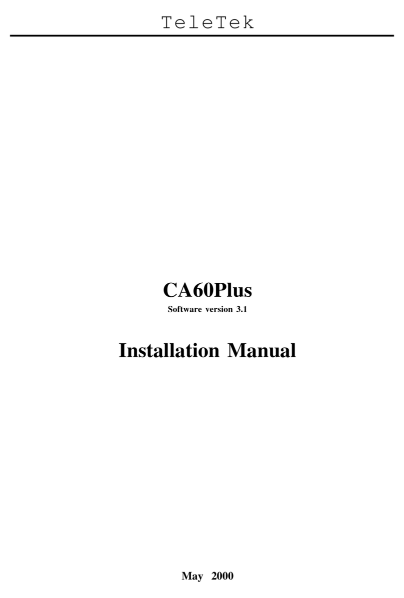 Teletek electronics CA60Plus User manual