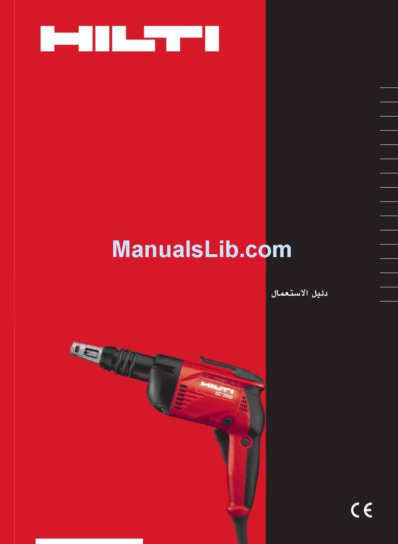 Hilti ST 2500 operating instructions