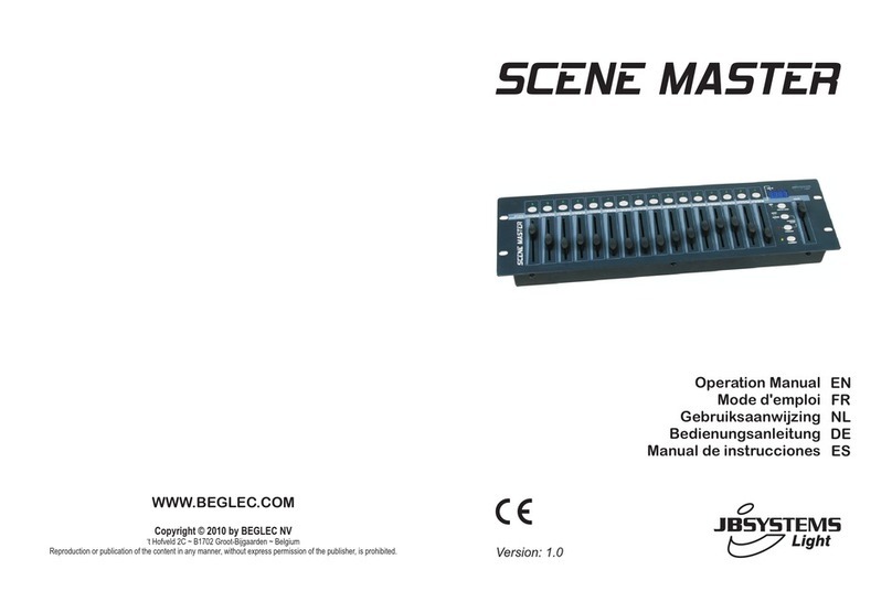 JB Systems Scene Master User manual