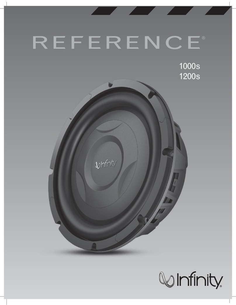 Infinity Reference 1000s owner's manual