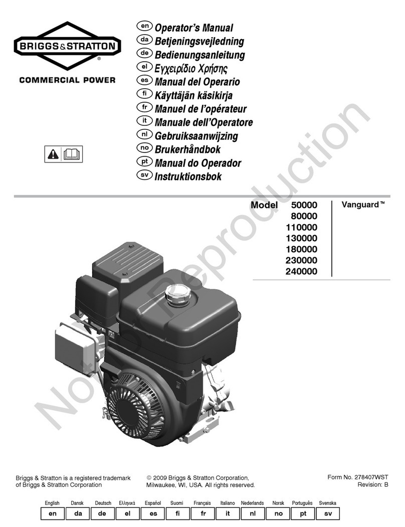 Briggs & Stratton Vanguard 50000 Operator's manual Briggs & Stratton Vanguard 50000 Operator's manual