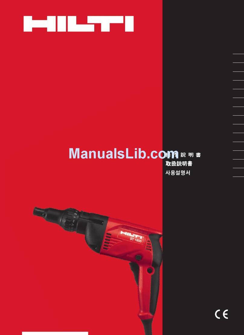 Hilti ST 1800 User manual
