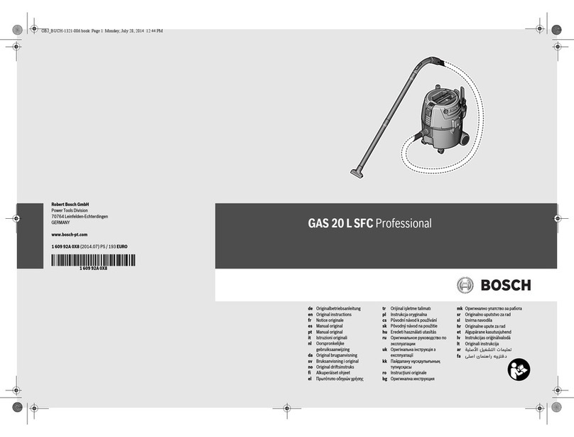 Bosch GAS 20 L SFC Professional User manual