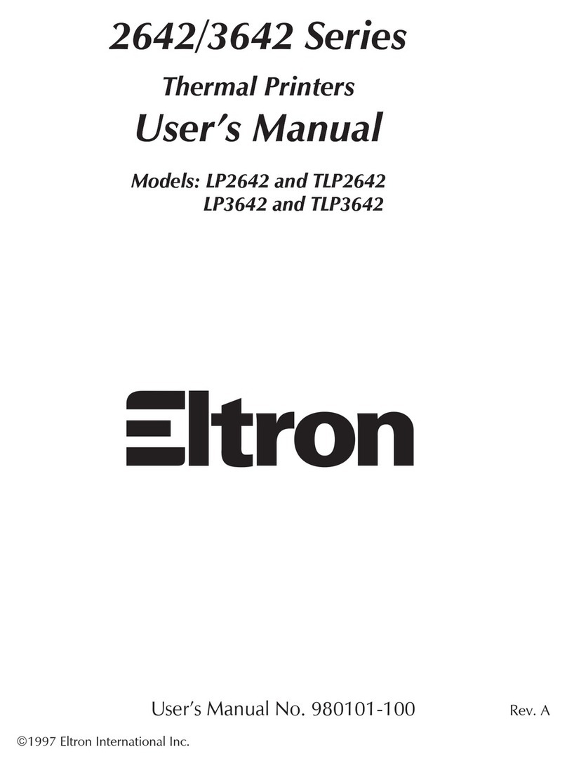Eltron LP2642 User manual Eltron LP2642 User manual