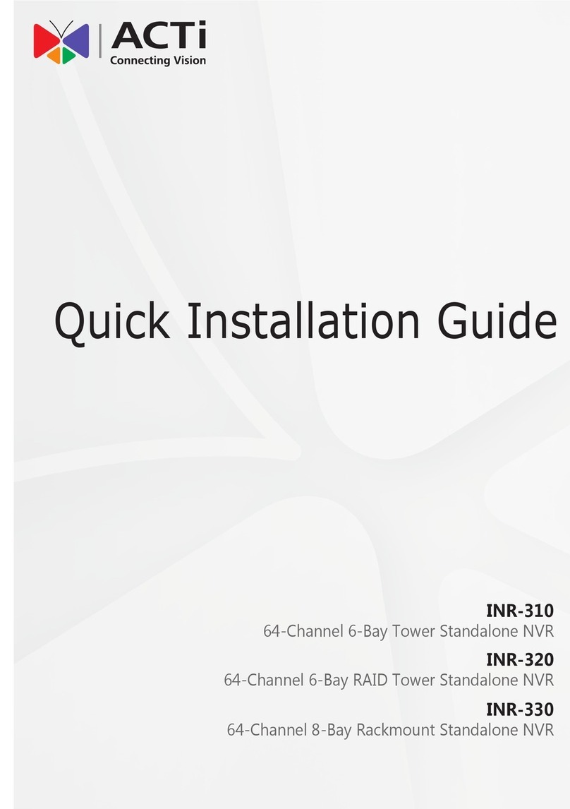 ACTi INR-310 User manual