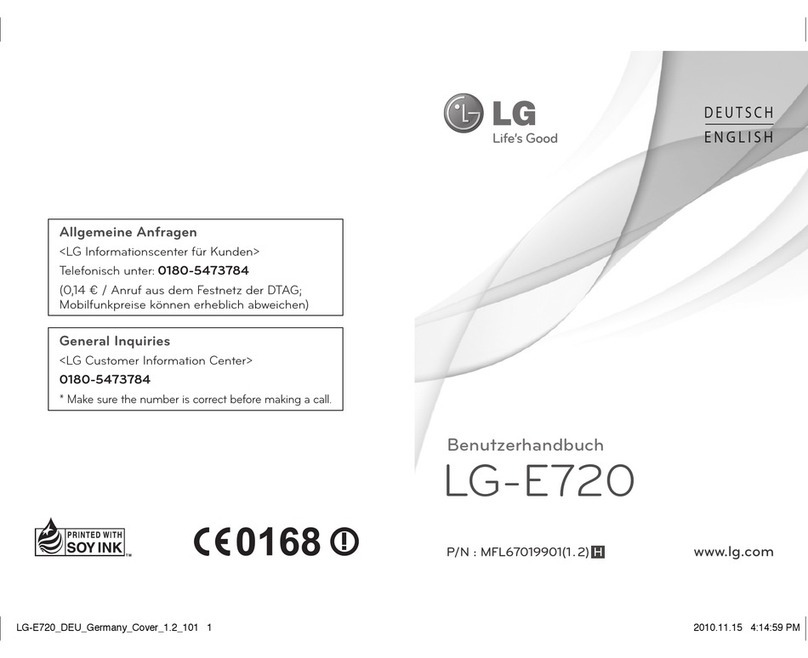 LG E720 User manual