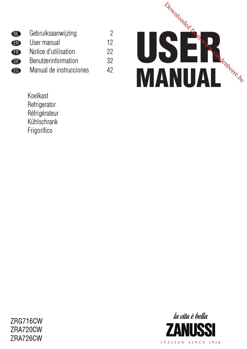 Zanussi ZRG716CW user manual