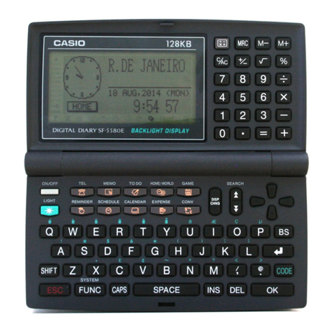 Casio SF-5580E User manual Casio SF-5580E User manual