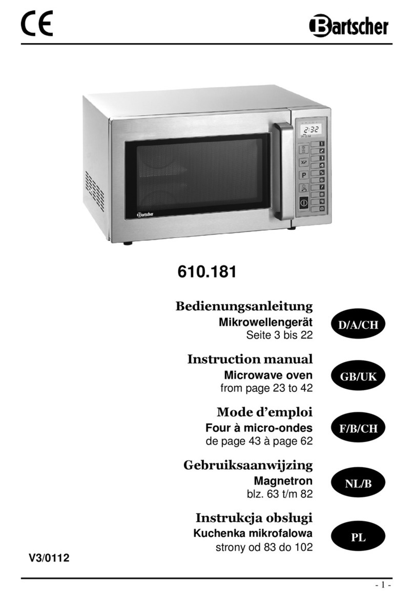 Bartscher 610181 User manual