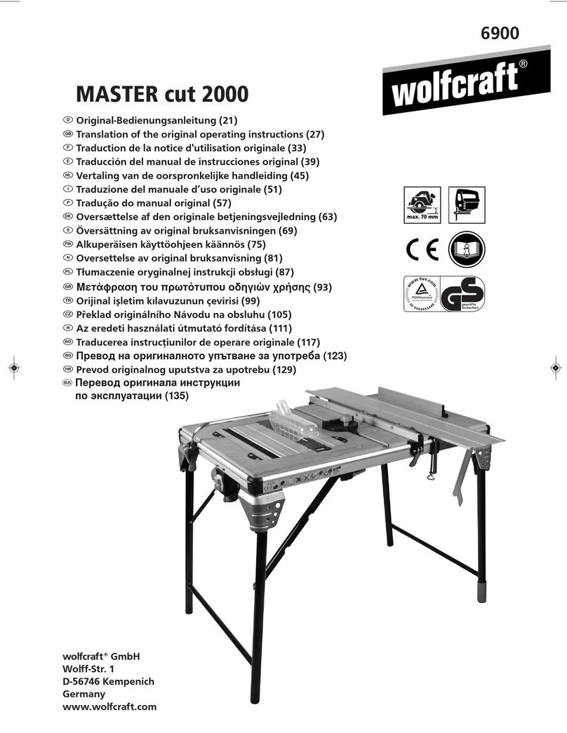Wolfcraft MASTER cut 2000 User manual