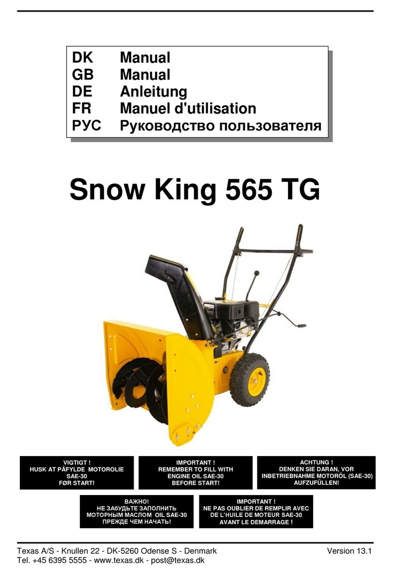 Texas Snow King 565 TG manual