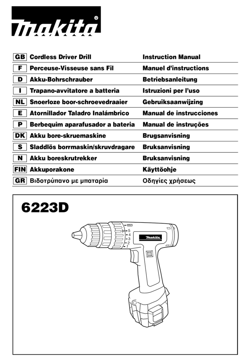 Makita 6223D instruction manual Makita 6223D instruction manual