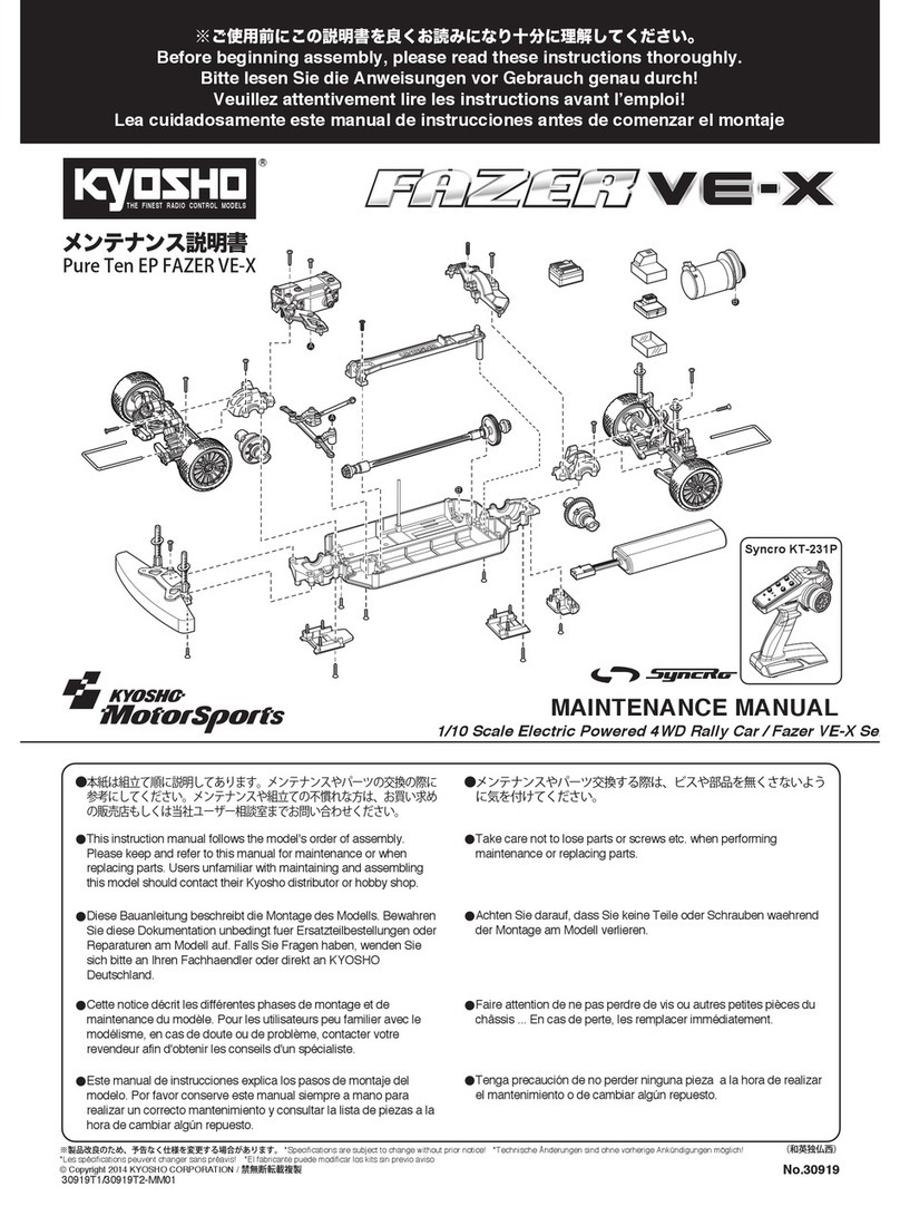 Kyosho Fazer VE-X User manual Kyosho Fazer VE-X User manual