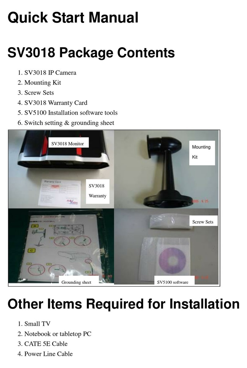 SunVision SV3018 Quick start manual