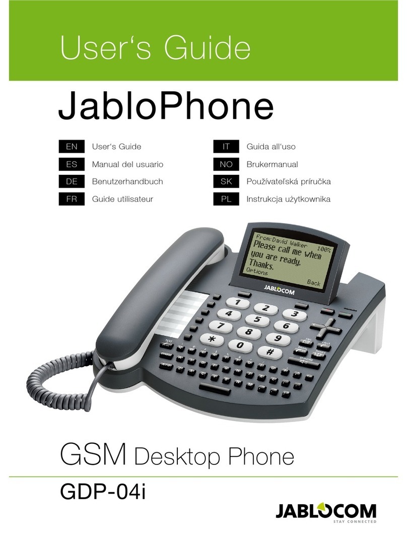 JabloCom JabloPhone GDP-04i User manual JabloCom JabloPhone GDP-04i User manual