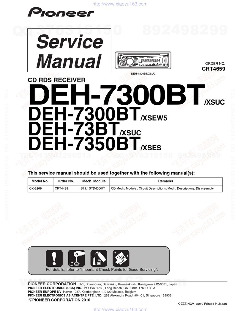 Pioneer DEH-7350BT Service manual