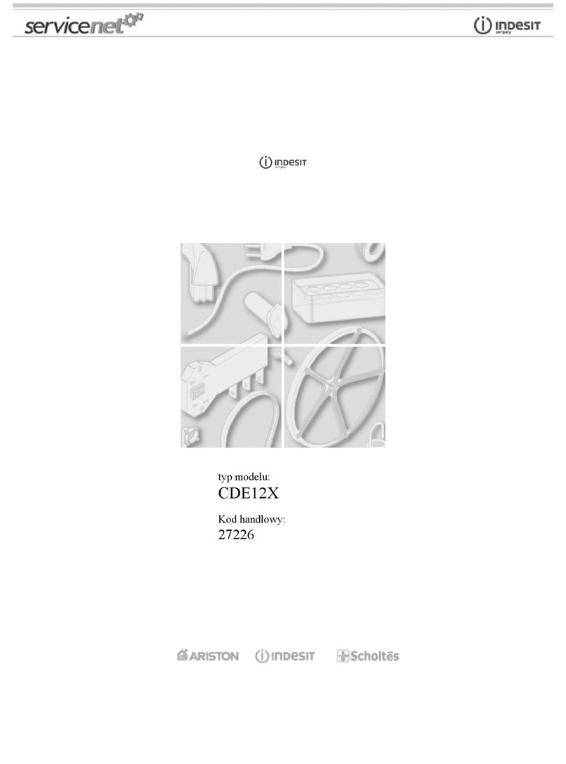 Indesit CDE 12 X Service manual