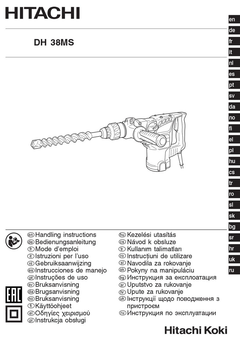 Hitachi DH38MS User manual