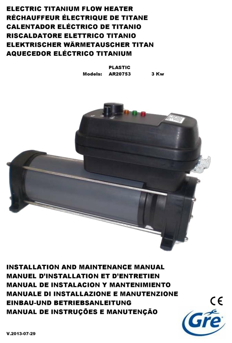 GRE AR20753 Installation and maintenance manual