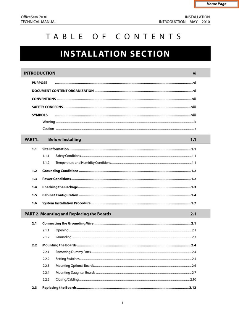 Samsung OfficeServ 7030 installation manual