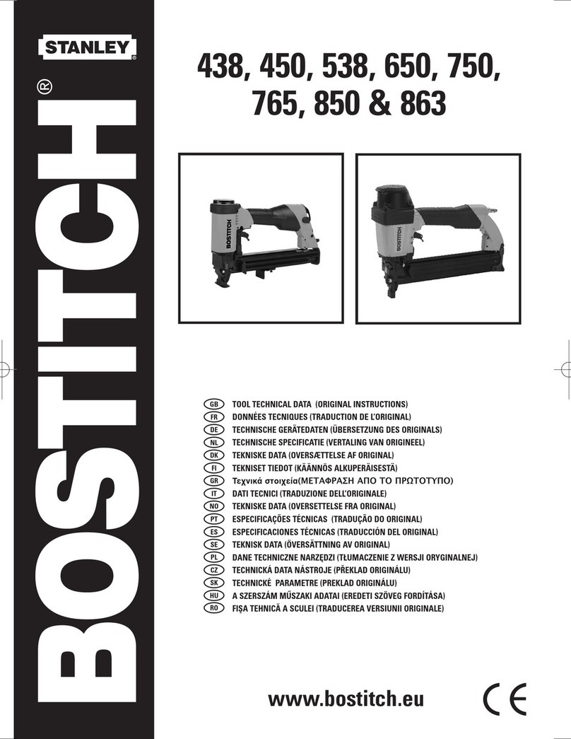 Bostitch 438 Original instructions