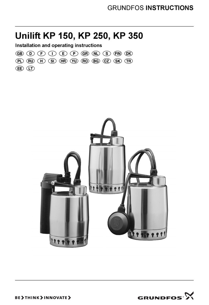 Grundfos Unilift KP 150 User manual