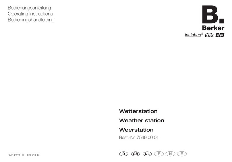 Berker 7549 00 01 operating instructions