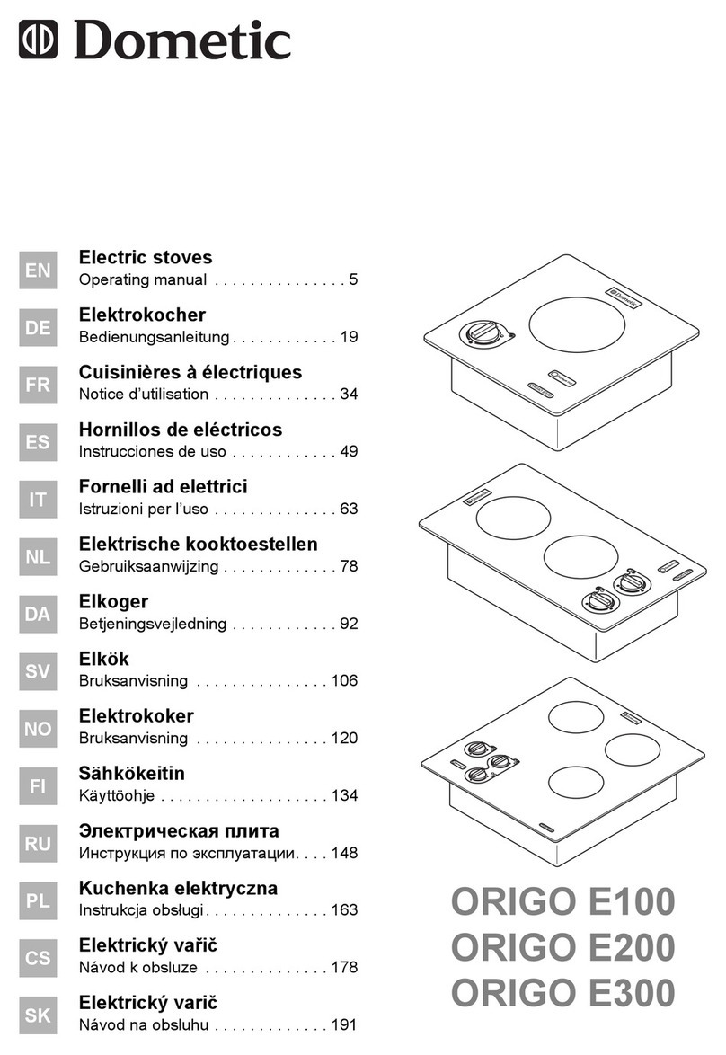Dometic ORIGO E100 operating manual