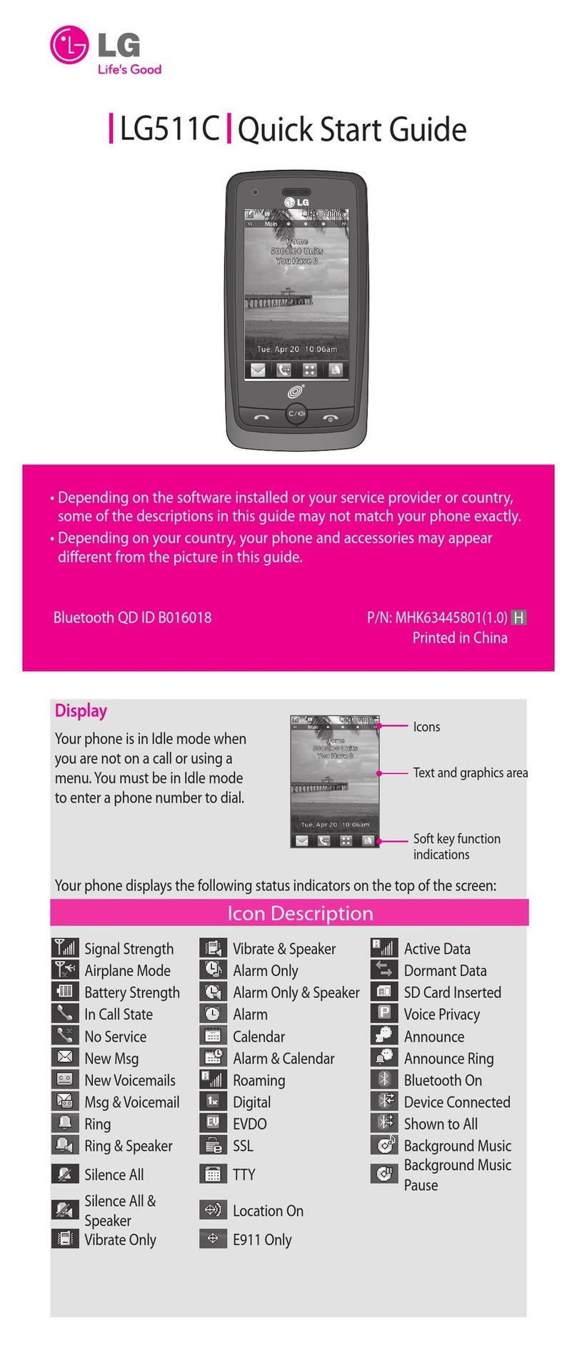 LG LG511C User manual