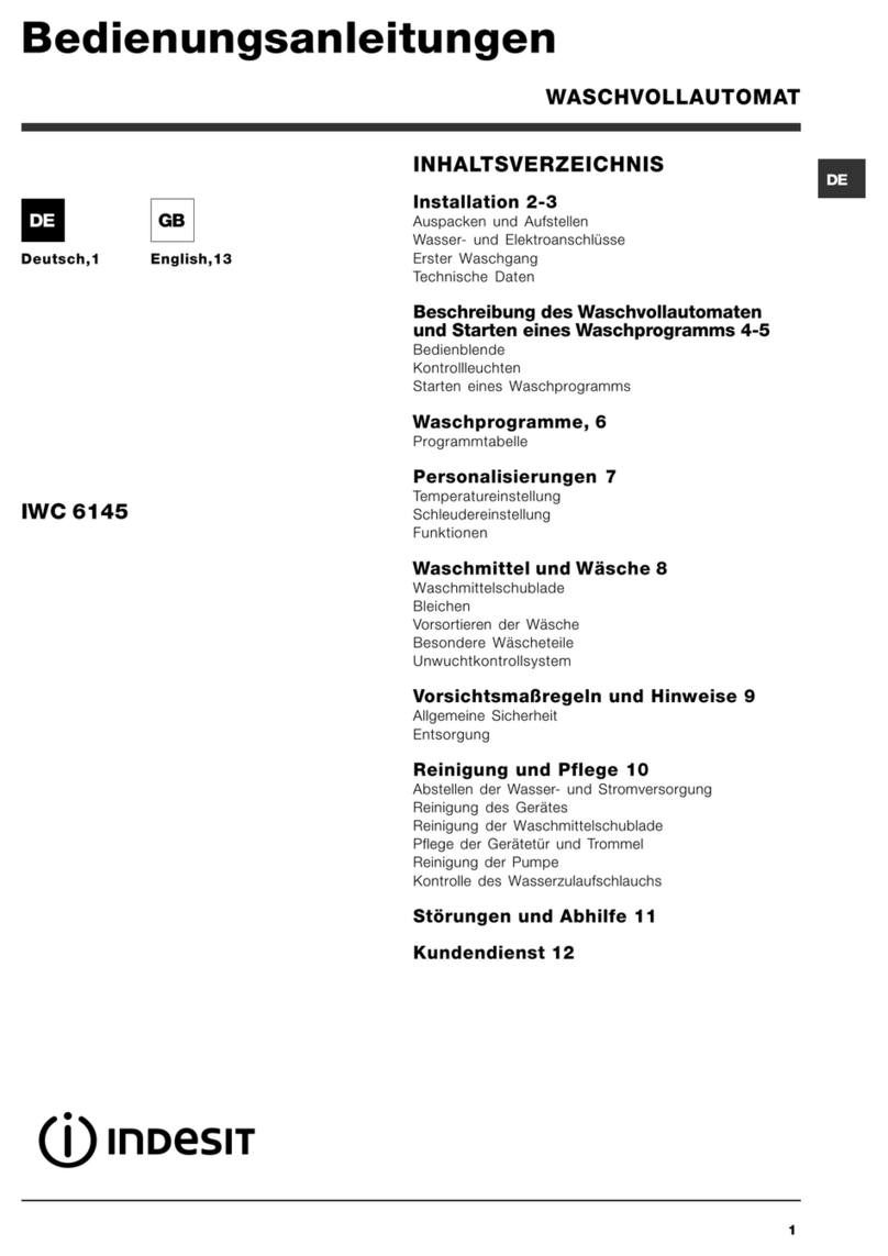Indesit IWC 6145 User manual