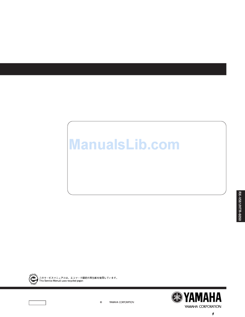 Yamaha RX-V561 User manual