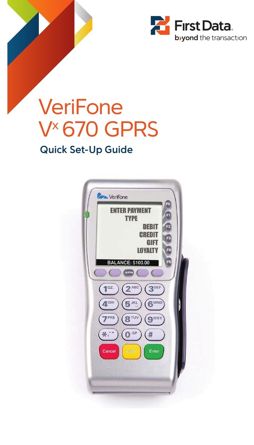 First Data verifone vx 670 User manual