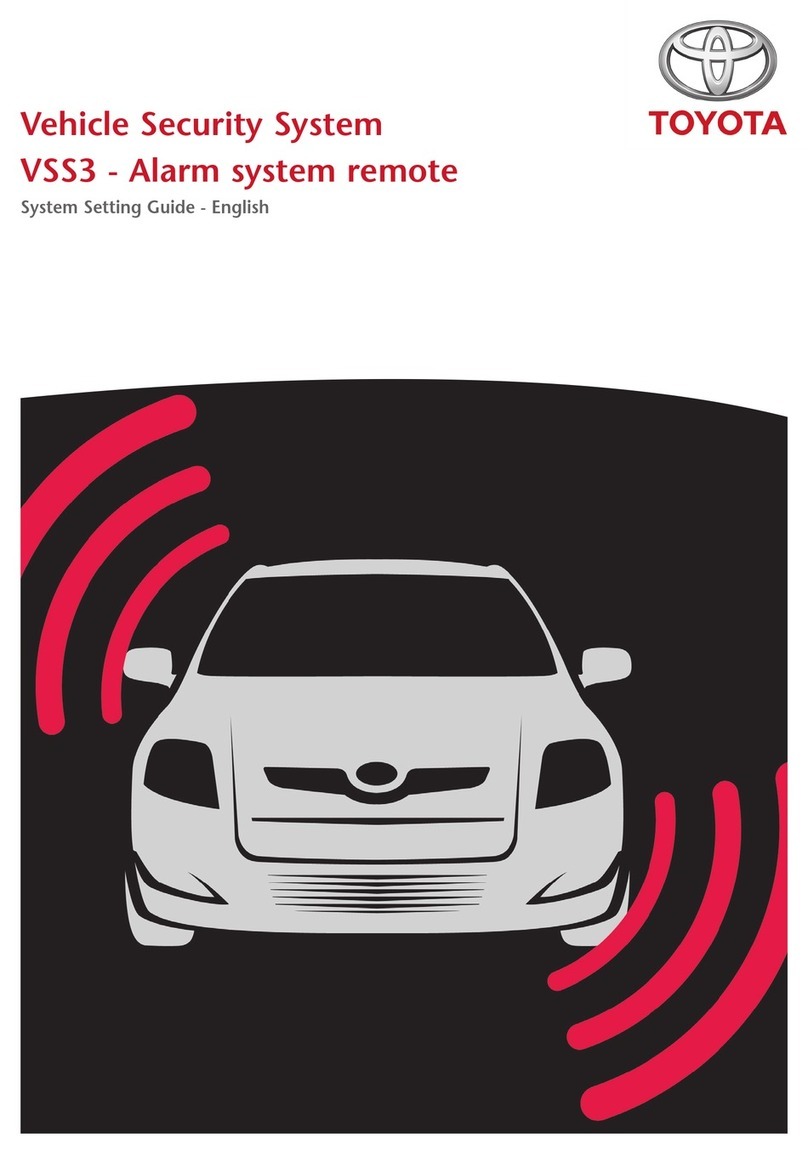 Toyota vss3 Settings guide
