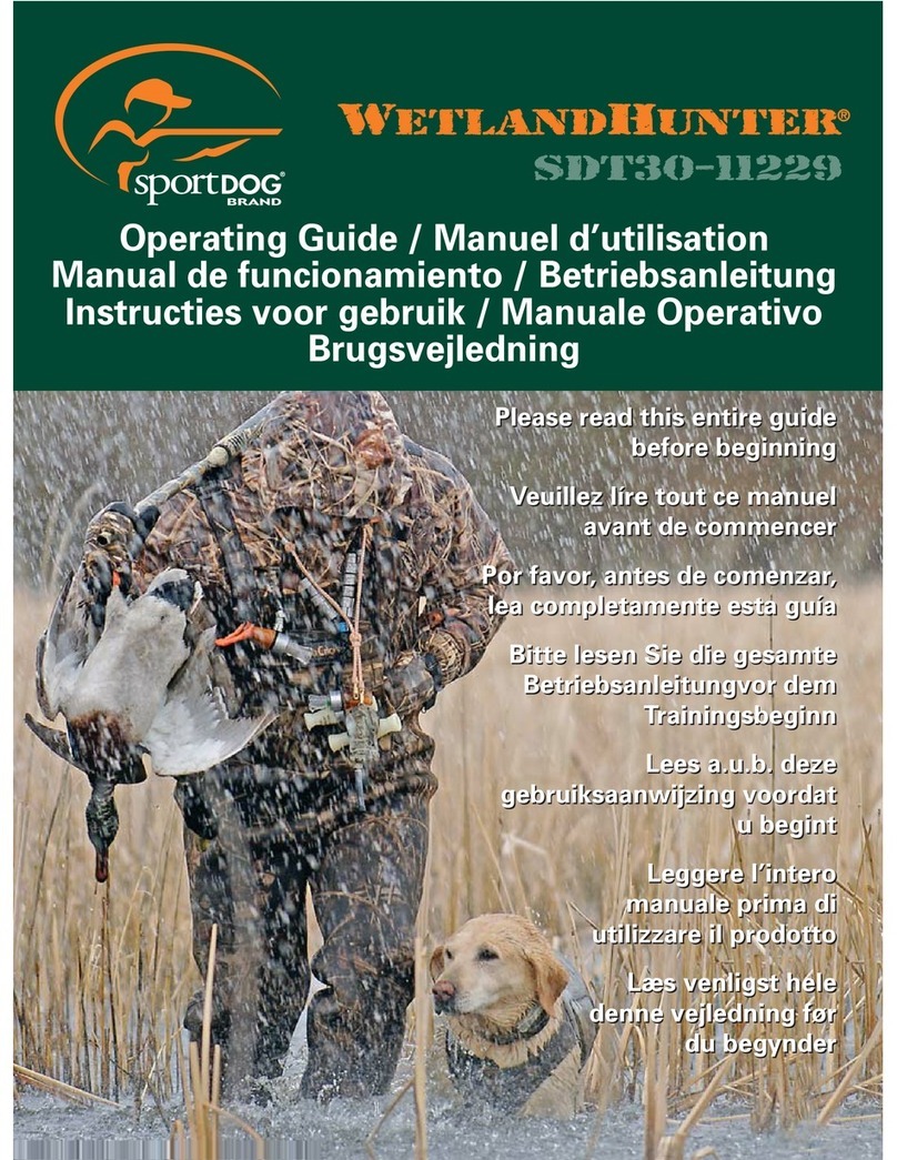 SportDOG WetlandHunter SDT30-11229 operating guide