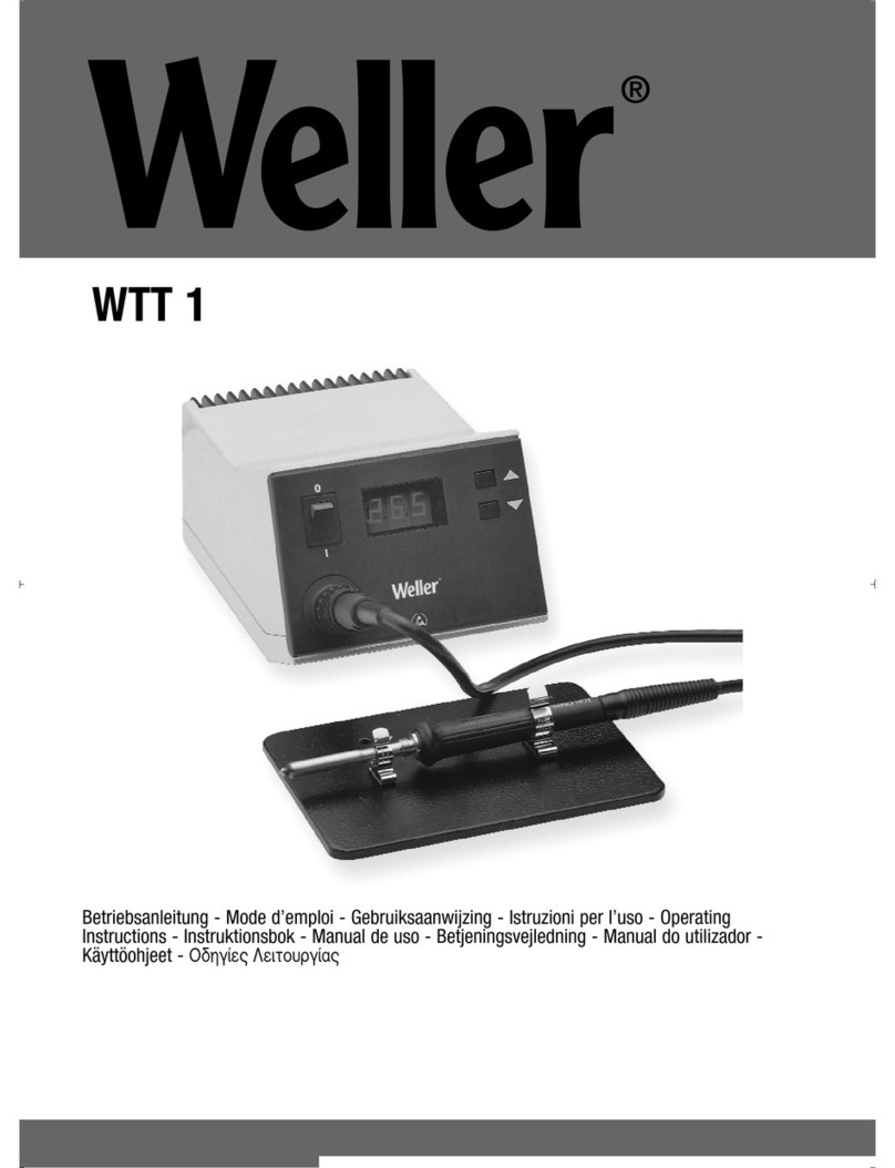 Weller wtt 1 User manual