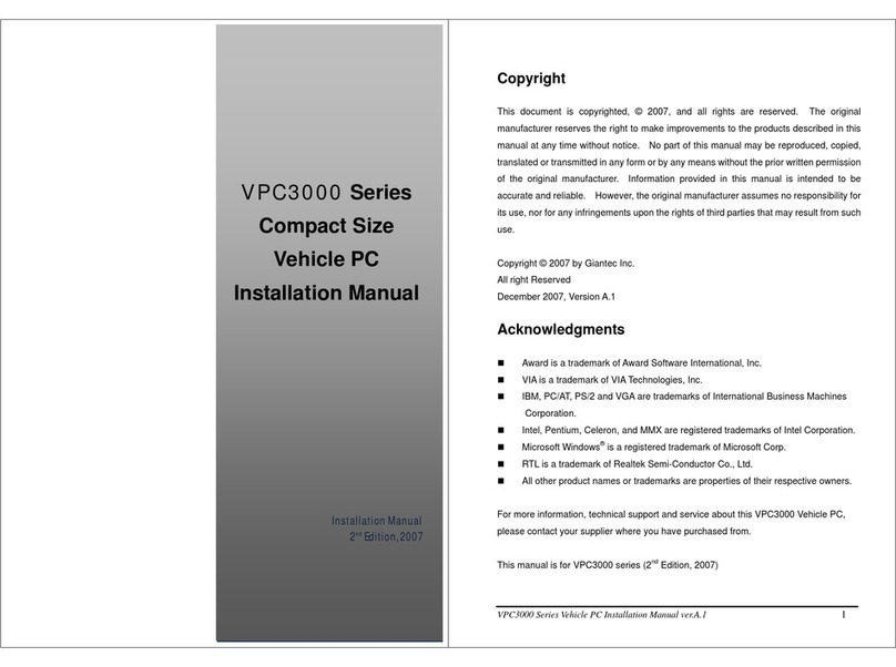 Giantec VPC3000 Series User manual
