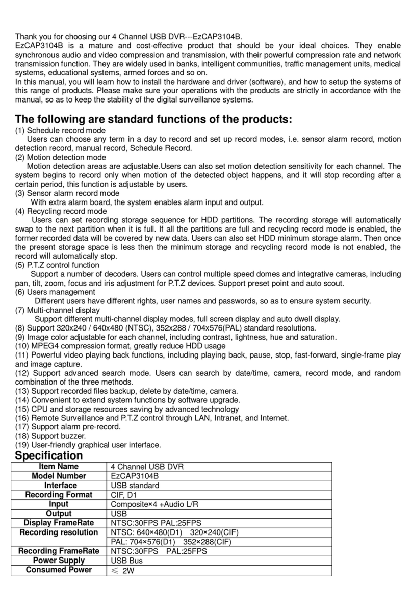 EzCAP EzCAP3104B instruction manual