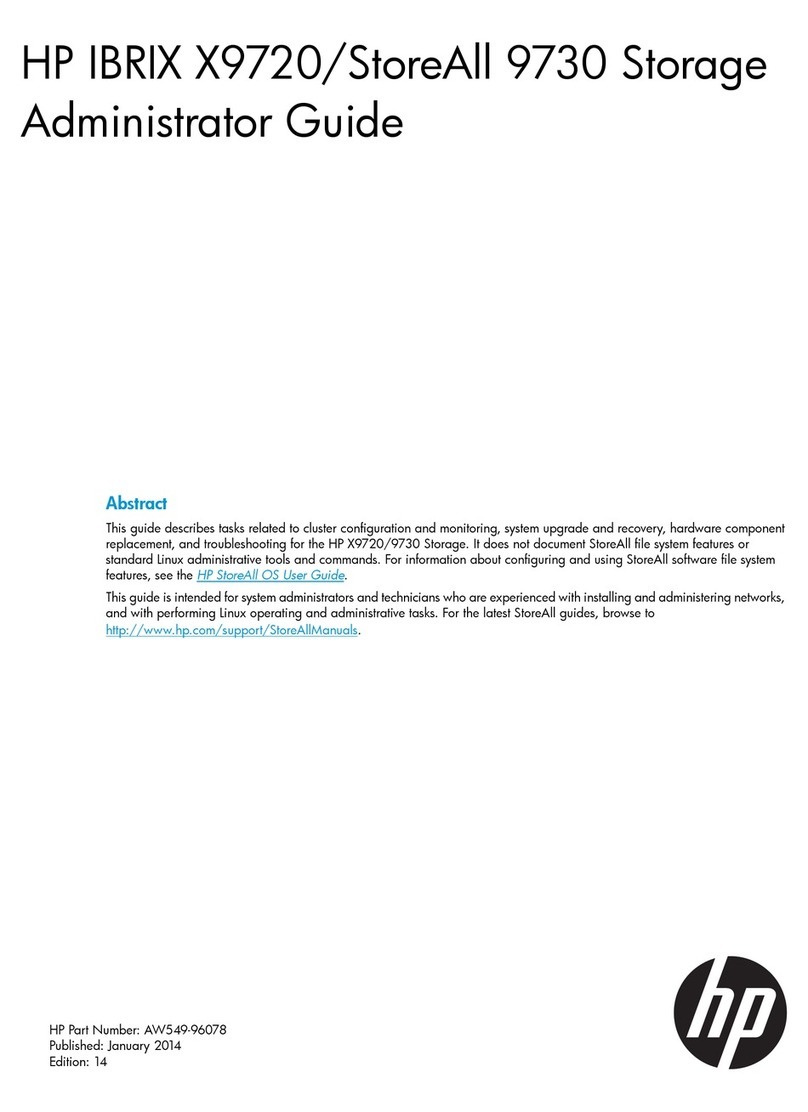 HP IBRIX X9720 Service manual