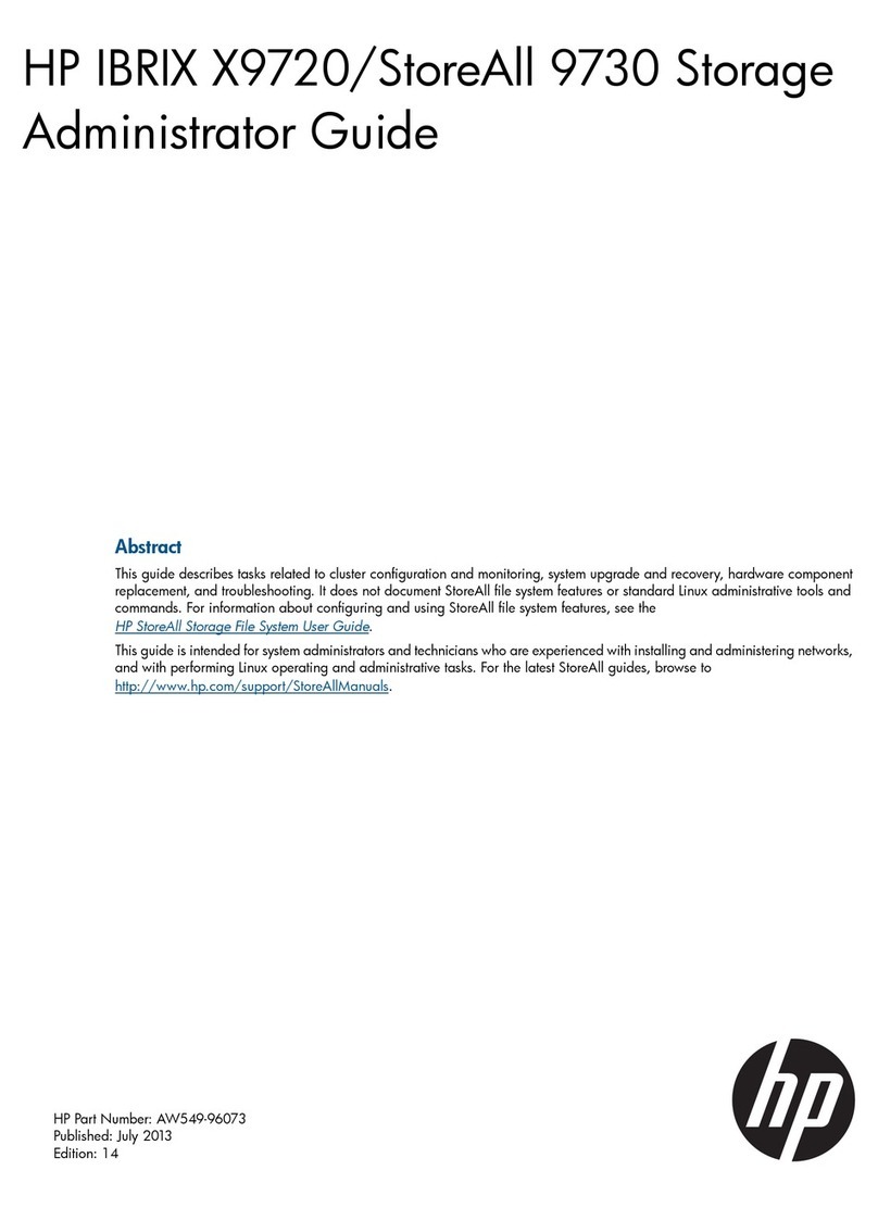 HP StoreAll 9730 Service manual