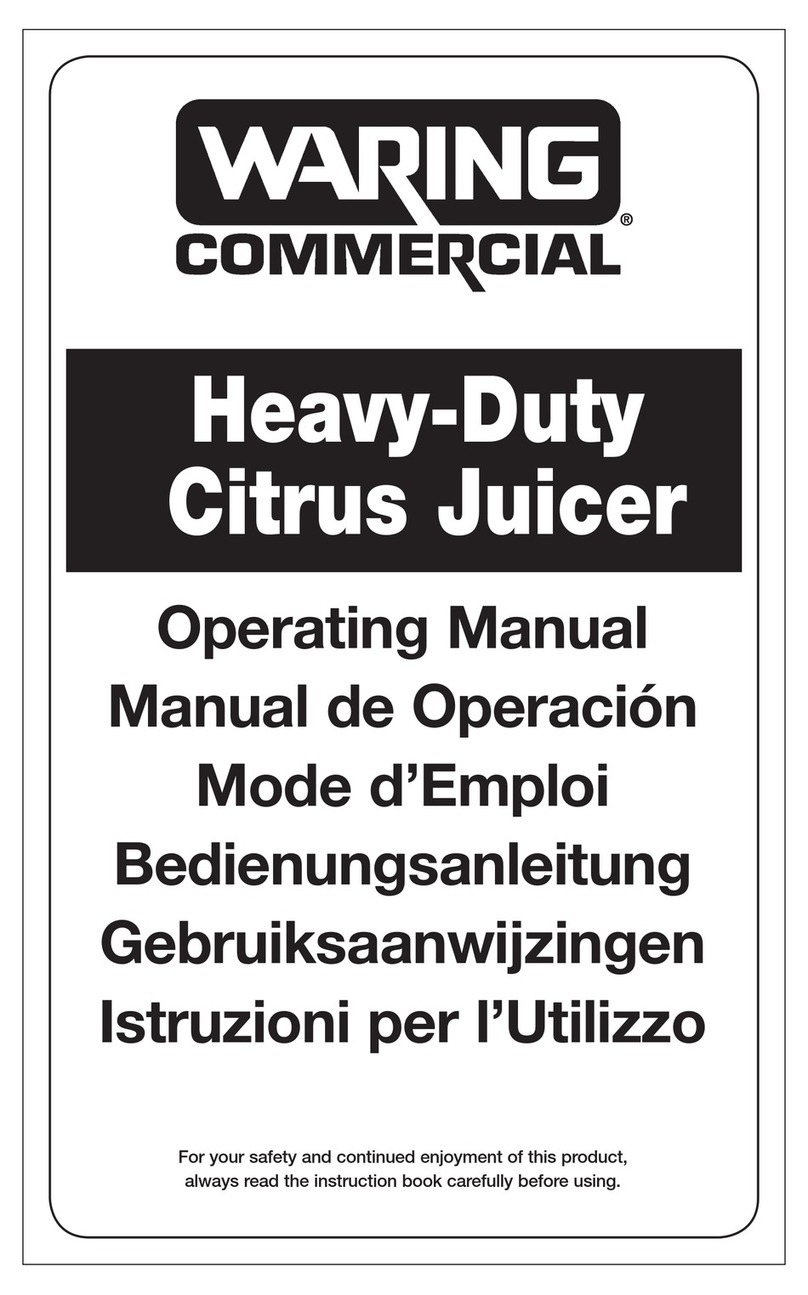 Waring JC4000 User manual