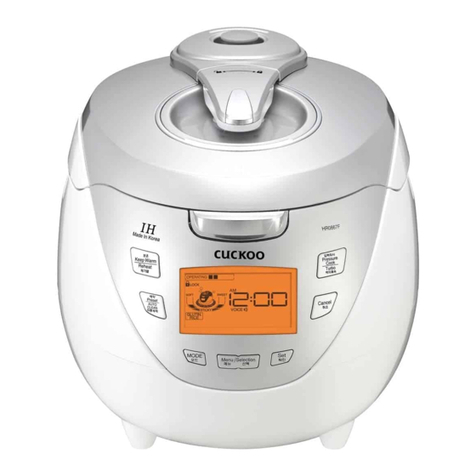 Cuckoo CRP-HR08 Fuzzy Series User manual
