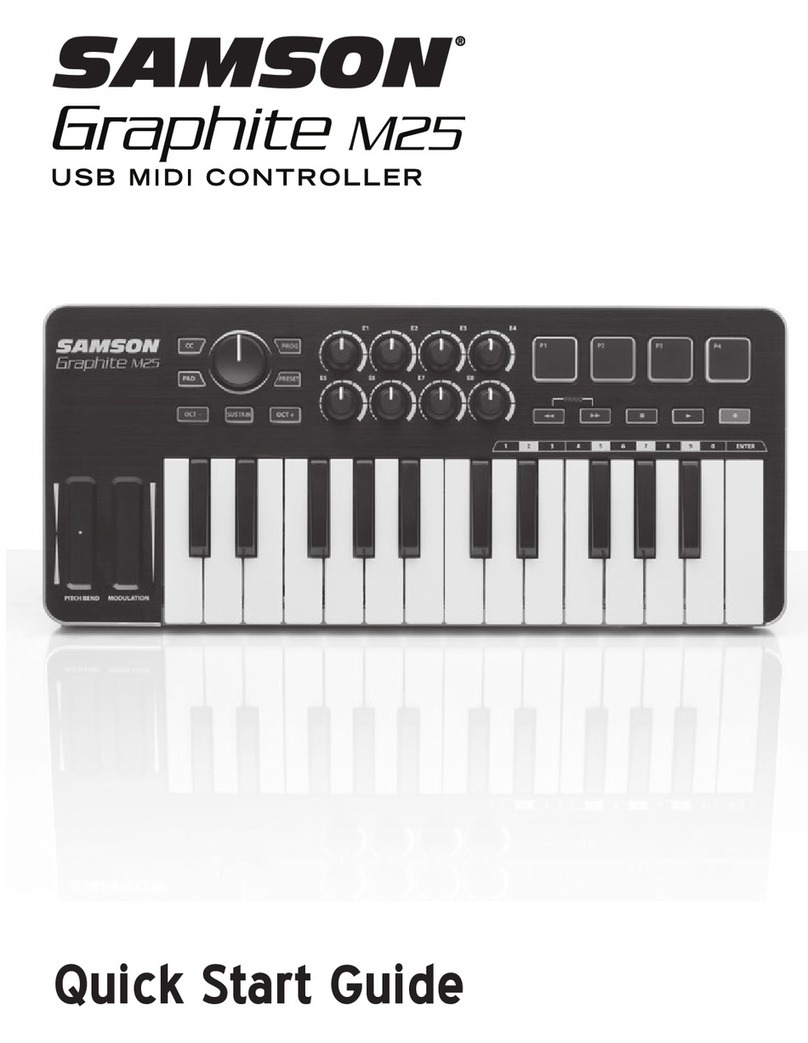 Samson GRAPHITE M25 User manual