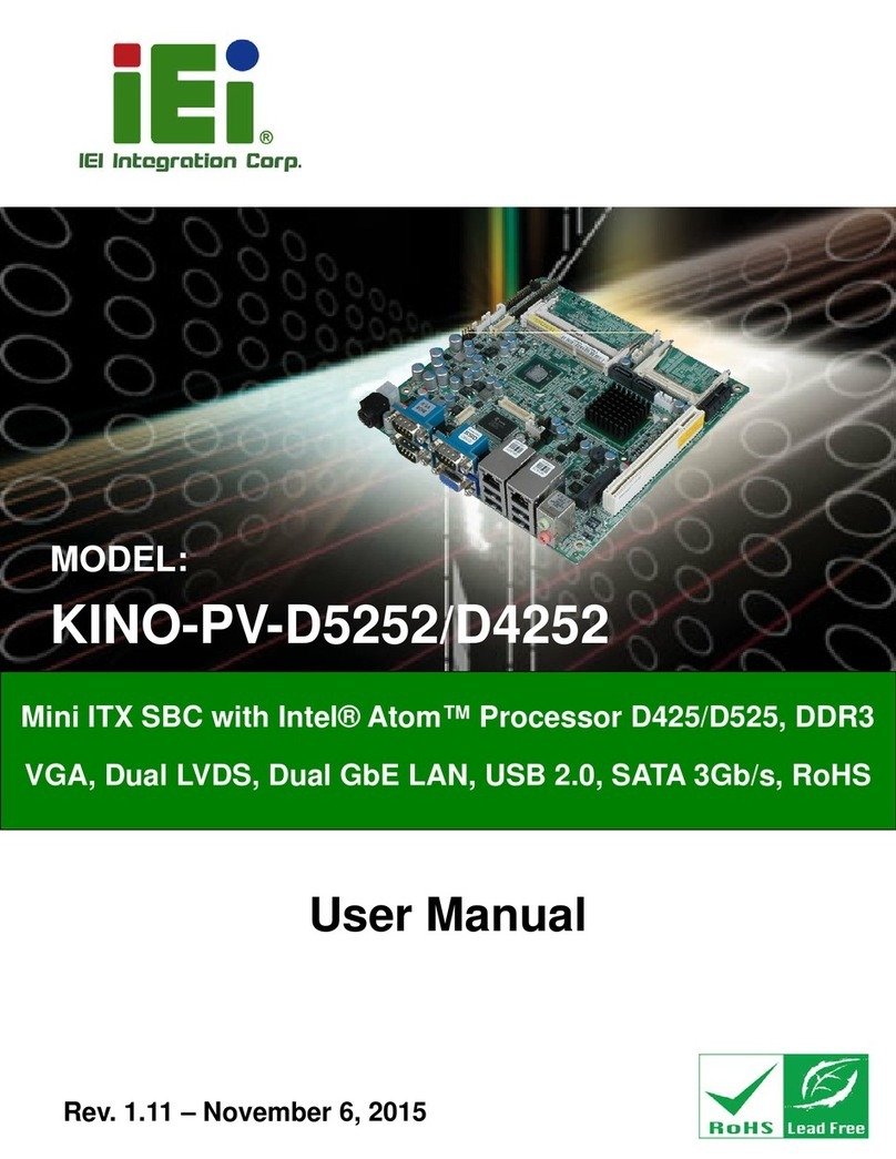 IEI Technology KINO-PV-D5252 User manual IEI Technology KINO-PV-D5252 User manual
