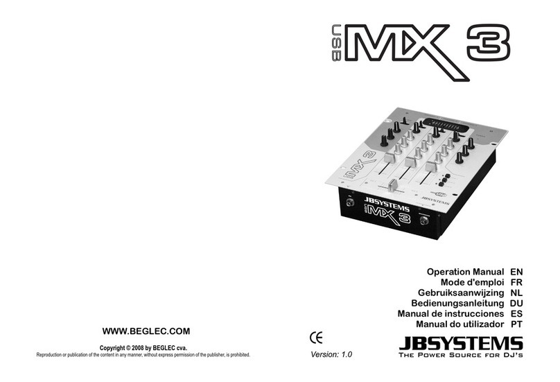 JB Systems Light USB MX 3 Operation manual
