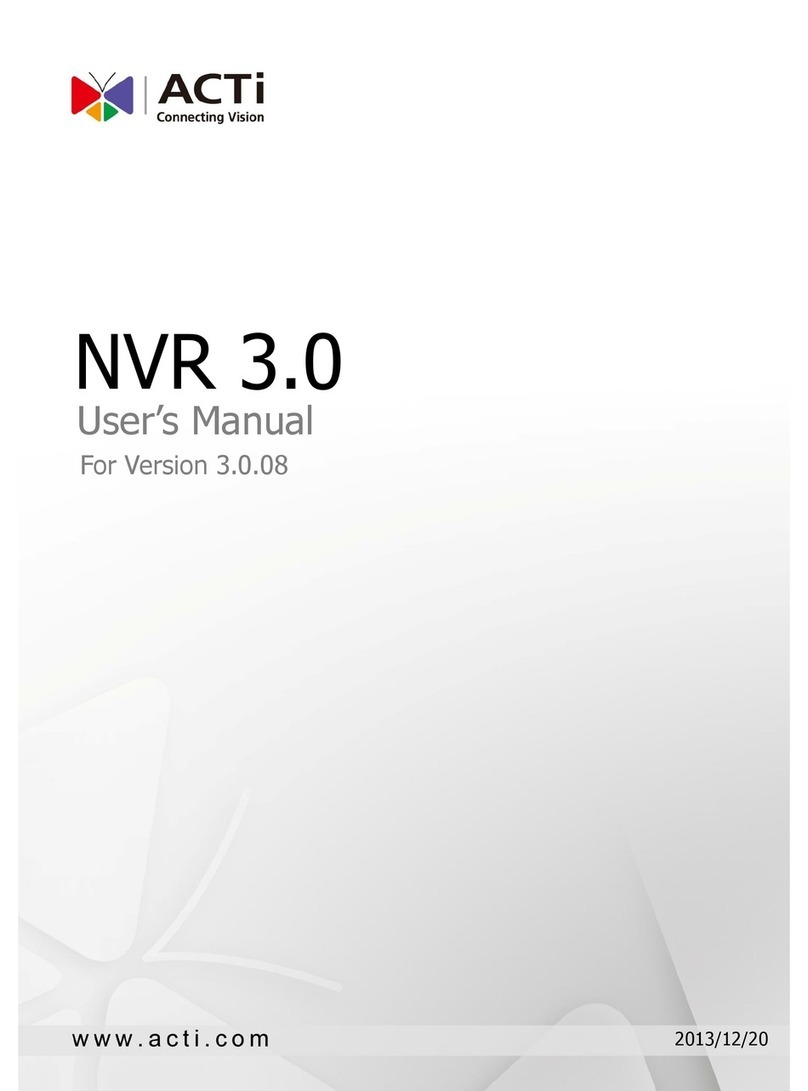 ACTi NVR 3.0 User manual