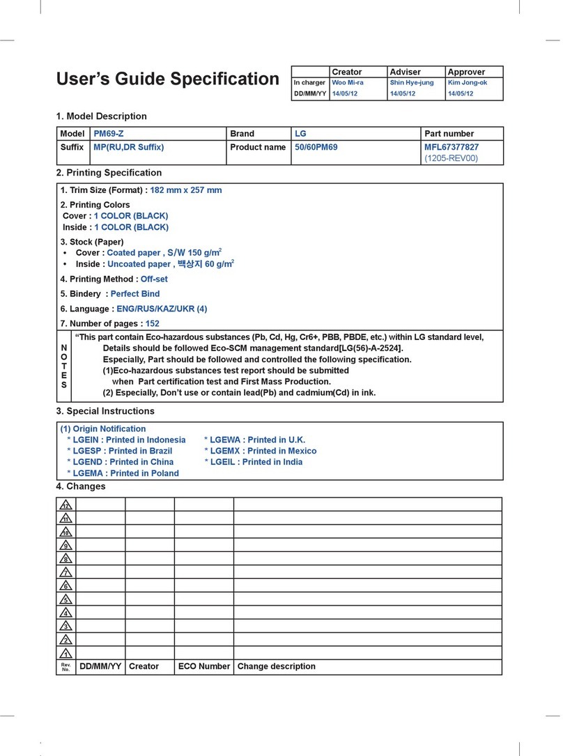 LG PM69 series User manual