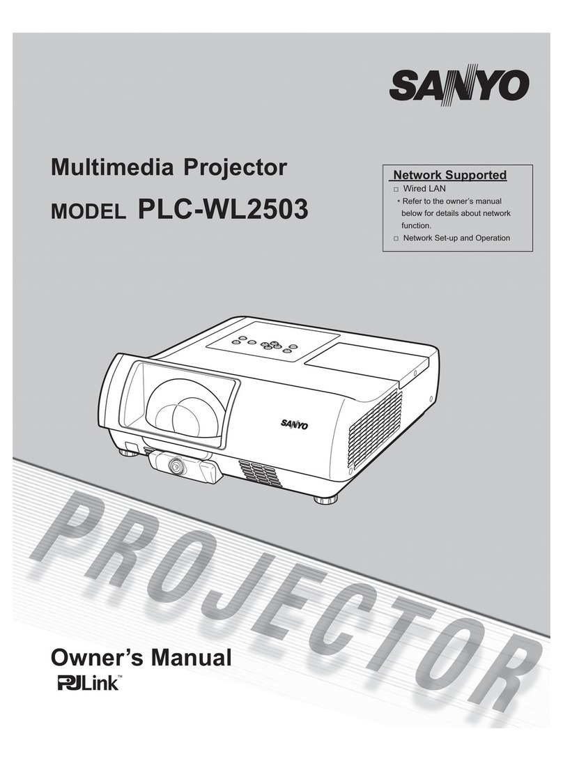 Sanyo PLC-WL2503 User manual