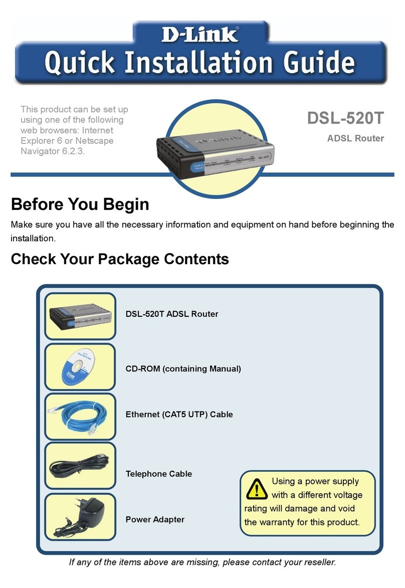 D-Link DSL-520T User manual D-Link DSL-520T User manual