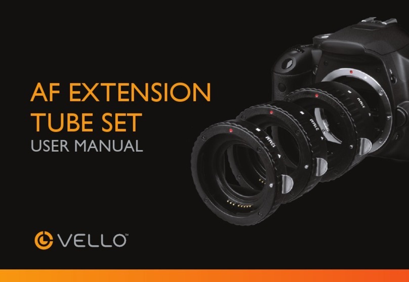 Vello AF EXTENSION TUBE SET User manual